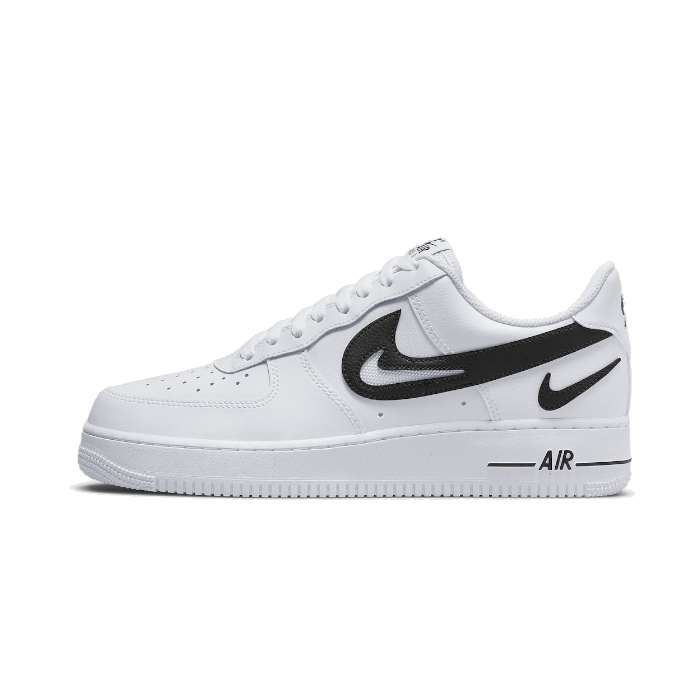 07 FM CUT OUT SWOOSH WHITE BLACK